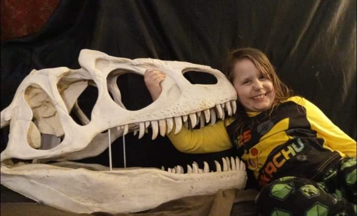 Allosaurus skull (unpainted / untrimmed)