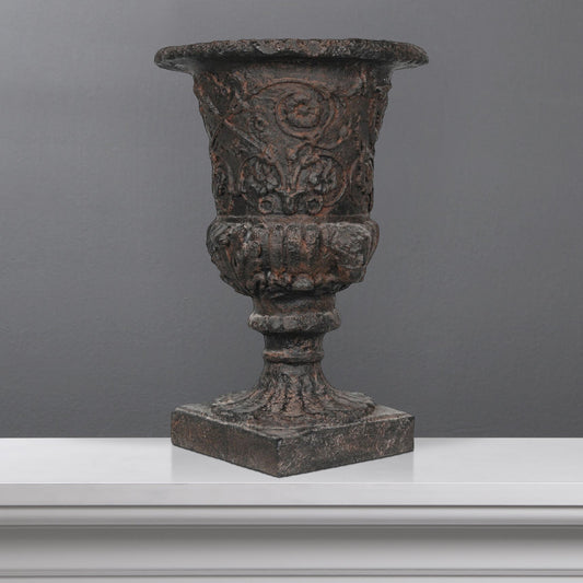 Aged Black Urn