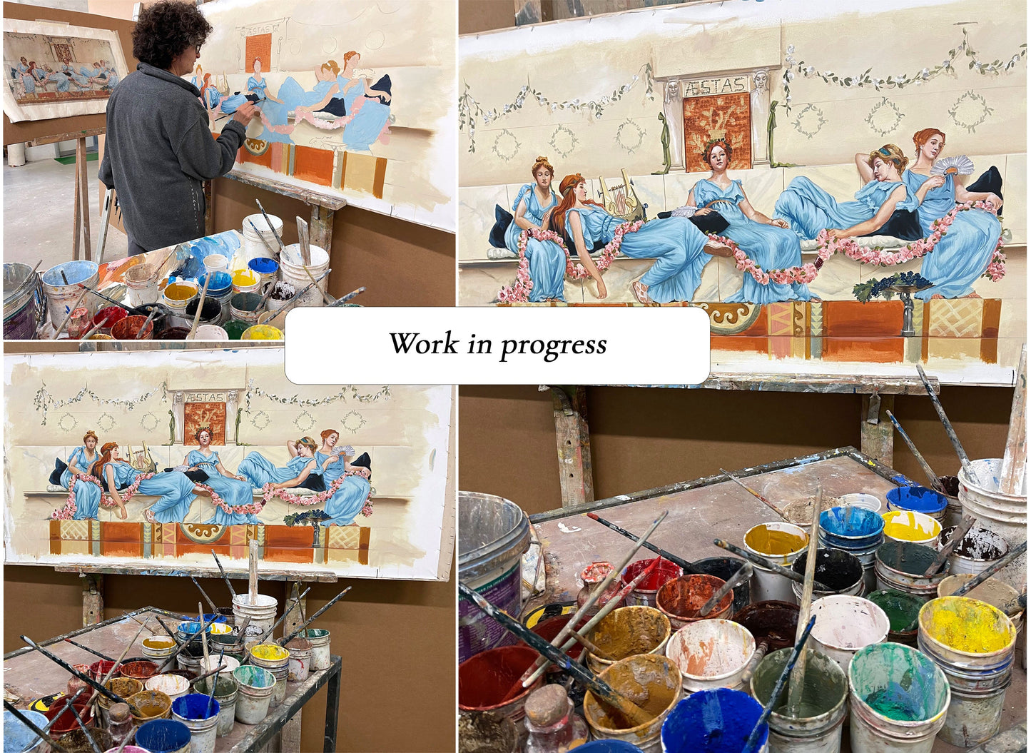 Afternoon on the Porch Fresco Painting