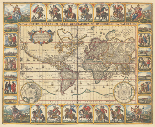 1652 Nova Totius Terrarum Orbis Geographica ac Hydrographica Tabula