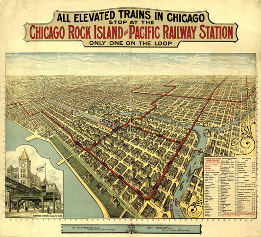 1897 All Elevated Trains in Chicago...