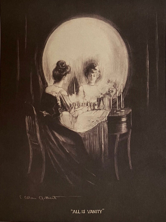 All is Vanity Art Prints by C Allan Gilbert