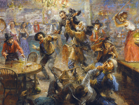 After The Poker Game - Cowboy Art by Andy Thomas