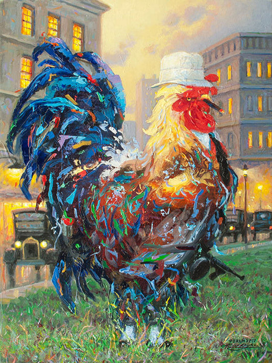 Al Capone Rooster Art Prints by Larry Dyke Artist