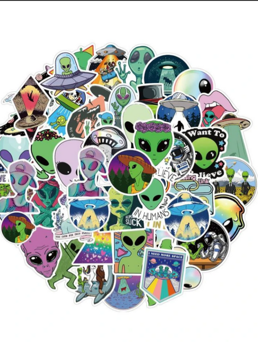 Alien Stickers 3 for $2 (Free shipping)