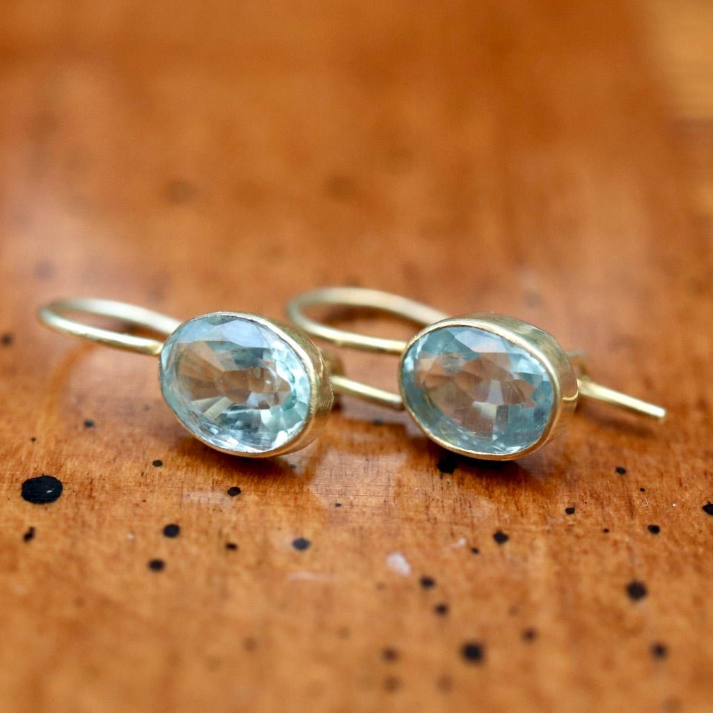 Aegean Aquamarine Earrings