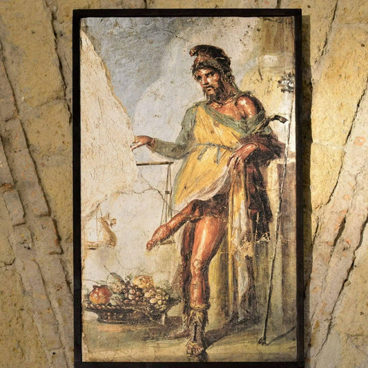 Affresco Priapo dalla Casa dei Vettii di Pompei